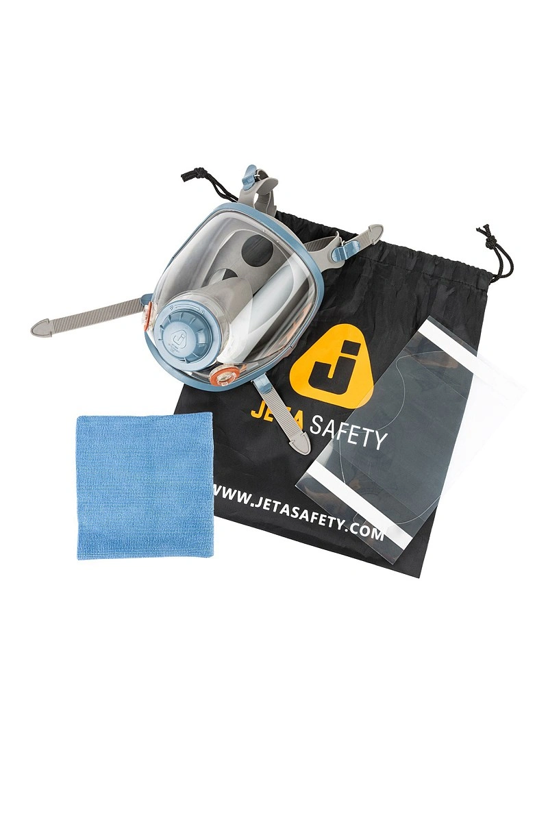 Маска защитная полнолицевая "Jeta Safety 6950" (силикон) с покрытием линзы ChemShield
